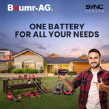Outdoor Power Equipment: BAUMR-AG 20V 2Ah SYNC Lithium-Ion Battery, Replacement or Spare Battery, Rechargeable