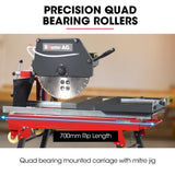 Power Saws: BAUMR-AG 2200W 450mm 18" Brick & Masonry Table Saw, Electric Tile Concrete Cutting, with Stand