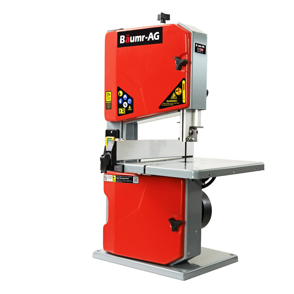 Power Saws: Baumr-AG Bandsaw Wood Cutting Band Saw Portable Wood Vertical Benchtop Machine