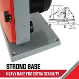 Power Saws: Baumr-AG Bandsaw Wood Cutting Band Saw Portable Wood Vertical Benchtop Machine