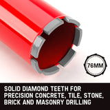 Power Drills & Accessories: Baumr-AG Diamond Core Drill Bit 76mm Concrete Wet Dry Tile Stone Brick Marble 1-1/4 UNC