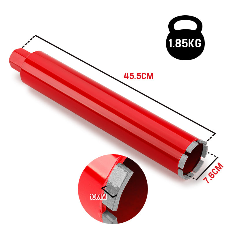 Power Drills & Accessories: Baumr-AG Diamond Core Drill Bit 76mm Concrete Wet Dry Tile Stone Brick Marble 1-1/4 UNC