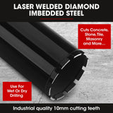 Power Drills & Accessories: Baumr-AG Diamond Core Drill Bit 114mm Concrete Wet Dry Tile Stone Brick Marble 1-1/4 UNC