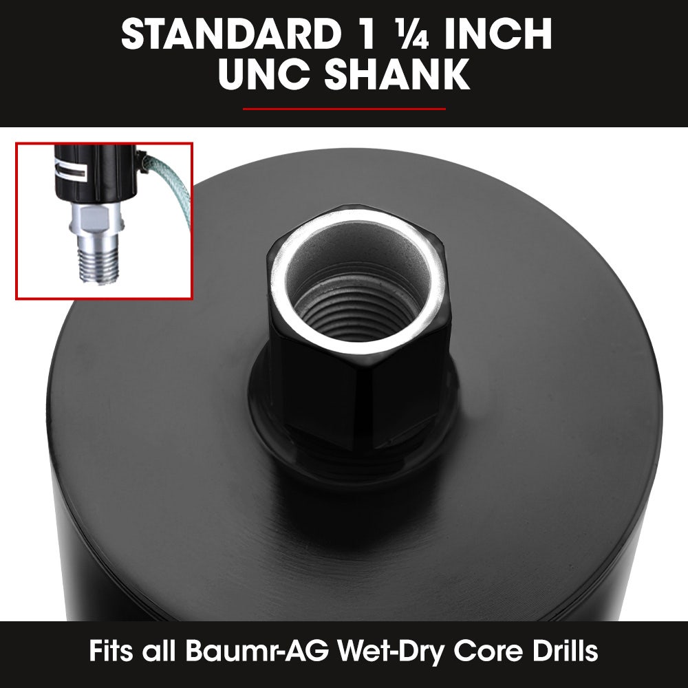 Power Drills & Accessories: Baumr-AG Diamond Core Drill Bit 114mm Concrete Wet Dry Tile Stone Brick Marble 1-1/4 UNC