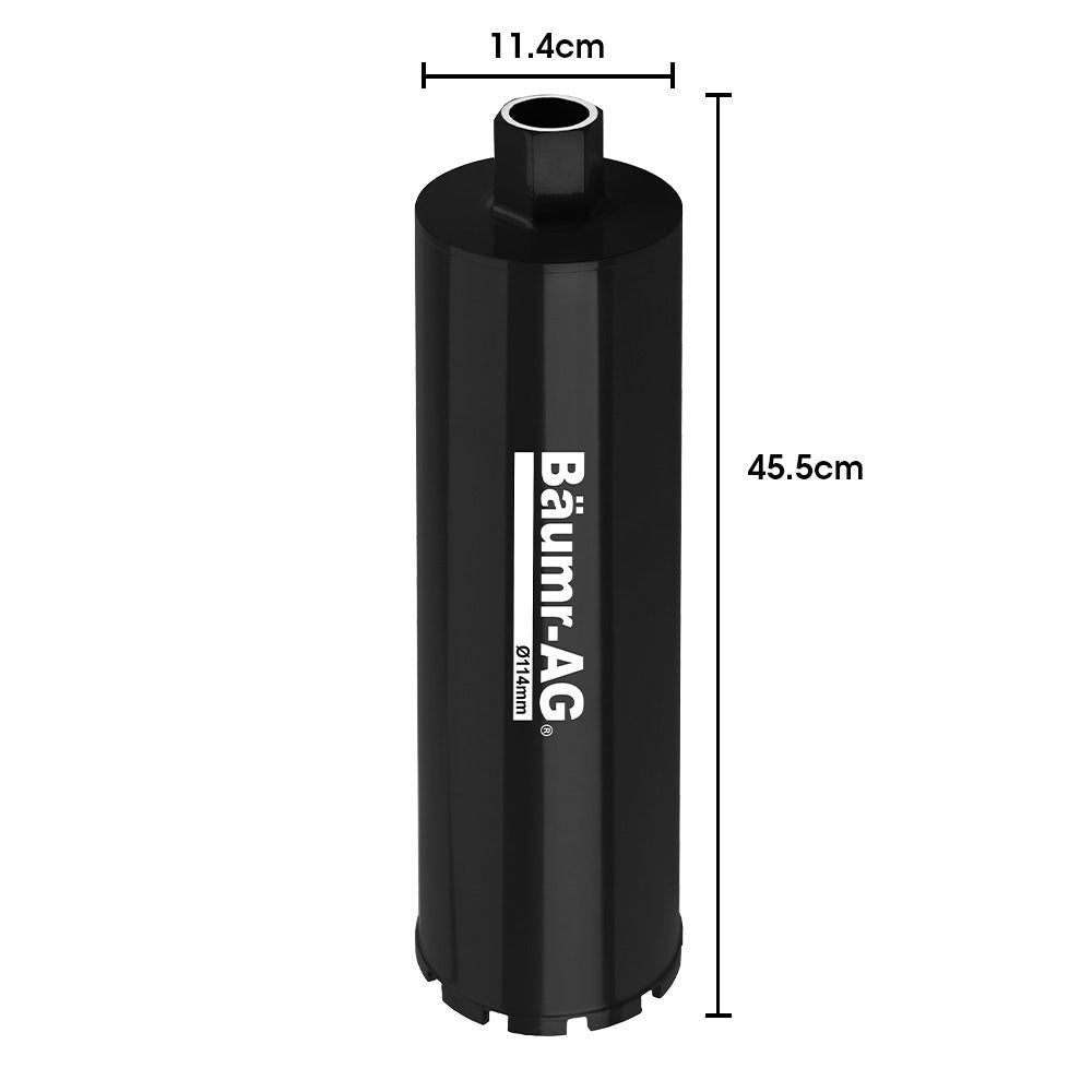 Power Drills & Accessories: Baumr-AG Diamond Core Drill Bit 114mm Concrete Wet Dry Tile Stone Brick Marble 1-1/4 UNC