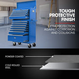 Tool Cabinets: BULLET 16 Drawer Tool Box Cabinet Chest Storage, Toolbox Garage Organiser Set, Blue
