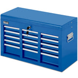 Tool Cabinets: BULLET 9 Drawer Tool Box Chest, Organiser Mechanic Garage Storage Toolbox Set - Blue