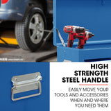 Tool Cabinets: BULLET 9 Drawer Tool Box Chest, Organiser Mechanic Garage Storage Toolbox Set - Blue