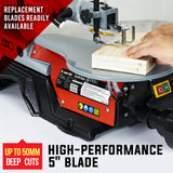 Power Saws: Baumr-AG SS16 16 120W Variable Speed Scroll Saw Tool Electric Dual Lamps