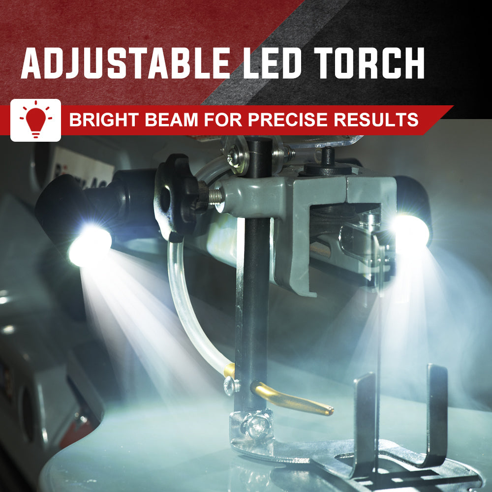 Power Saws: Baumr-AG SS16 16 120W Variable Speed Scroll Saw Tool Electric Dual Lamps