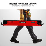 Saw Accessories: Baumr-AG 2 x Steel Saw Horse, 1000kg Capacity Folding Adjustable Sawhorses, 2x4 Support Arms