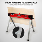 Saw Accessories: Baumr-AG 2 x Steel Saw Horse, 1000kg Capacity Folding Adjustable Sawhorses, 2x4 Support Arms