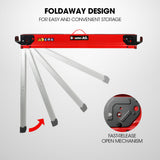 Saw Accessories: Baumr-AG 2 x Steel Saw Horse, 1000kg Capacity Folding Adjustable Sawhorses, 2x4 Support Arms