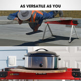 Saw Accessories: Baumr-AG 2 x Steel Saw Horse, 1000kg Capacity Folding Adjustable Sawhorses, 2x4 Support Arms