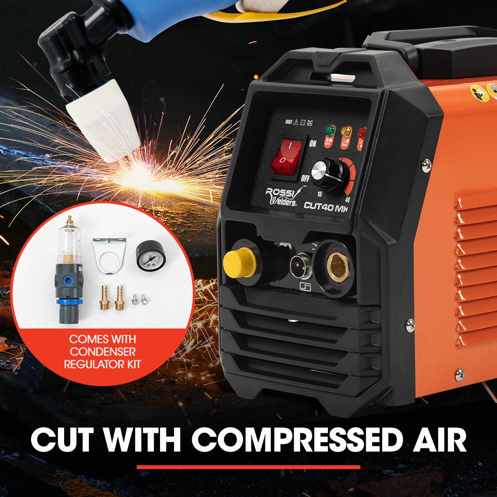 Welding Guns & Plasma Cutters: ROSSI 40 Amp Plasma Cutter, Portable Oxy Torch Welder Cutting Machine, 15A Plug