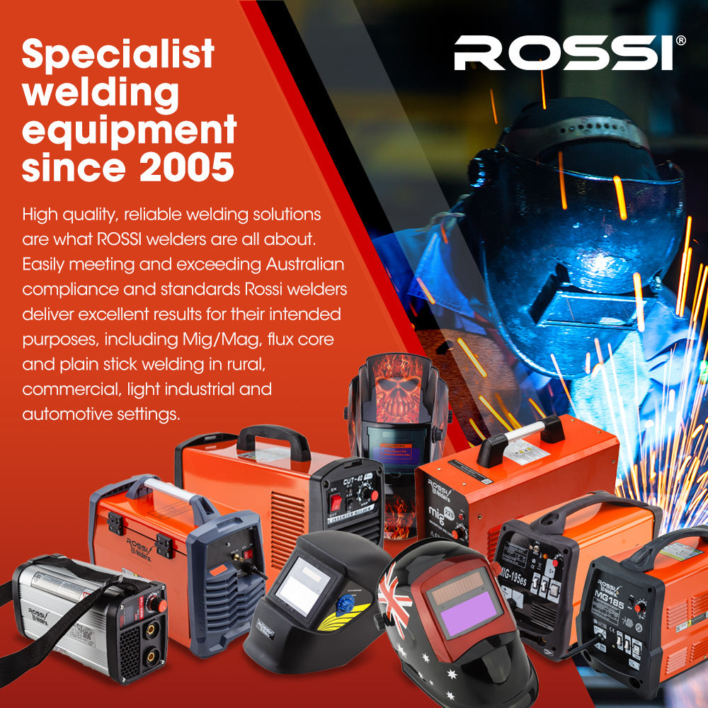 Welding Guns & Plasma Cutters: ROSSI 170Amp MIG ARC Stick Welder, with Carry Case & Accessories, 15A Plug