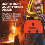 Welding Guns & Plasma Cutters: ROSSI 120 Amp Inverter Welder, 3in1 Portable MMA ARC /MIG Gasless /Lift-TIG Welding Machine, 15A Plug
