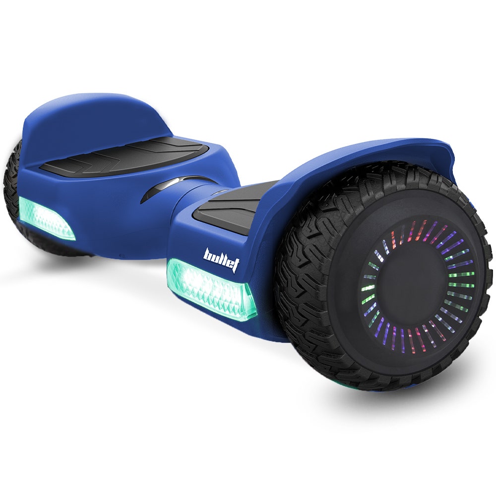Hoverboards: BULLET SX-2500 Hoverboard Scooter, 500W Brushless, UL Certified, AU Compliant, 6.5-inch Off-Road Style Tyres, Superior Self Balancing System, LED Lights, Blue
