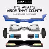 Hoverboards: BULLET SX-2500 Hoverboard Scooter, 500W Brushless, UL Certified, AU Compliant, 6.5-inch Off-Road Style Tyres, Superior Self Balancing System, LED Lights, Blue