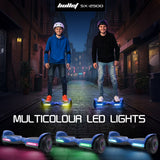 Hoverboards: BULLET SX-2500 Hoverboard Scooter, 500W Brushless, UL Certified, AU Compliant, 6.5-inch Off-Road Style Tyres, Superior Self Balancing System, LED Lights, Blue