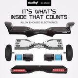 Hoverboards: BULLET SX-2500 Hoverboard Scooter, 500W Brushless, UL Certified, AU Compliant, 6.5-inch Off-Road Style Tyres, Superior Self Balancing System, LED Lights, Black