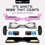 Hoverboards: BULLET SX-2500 Hoverboard Scooter, 500W Brushless, UL Certified, AU Compliant, 6.5-inch Off-Road Style Tyres, Superior Self Balancing System, LED Lights, Pink