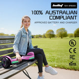 Hoverboards: BULLET SX-2500 Hoverboard Scooter, 500W Brushless, UL Certified, AU Compliant, 6.5-inch Off-Road Style Tyres, Superior Self Balancing System, LED Lights, Pink