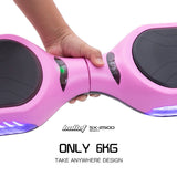 Hoverboards: BULLET SX-2500 Hoverboard Scooter, 500W Brushless, UL Certified, AU Compliant, 6.5-inch Off-Road Style Tyres, Superior Self Balancing System, LED Lights, Pink