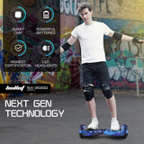 Hoverboards: BULLET SX-2000 Hoverboard Scooter, 500W Brushless, Superior Self Balancing System, UL Certified, LED Lights, Blue Galaxy