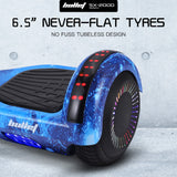 Hoverboards: BULLET SX-2000 Hoverboard Scooter, 500W Brushless, Superior Self Balancing System, UL Certified, LED Lights, Blue Galaxy