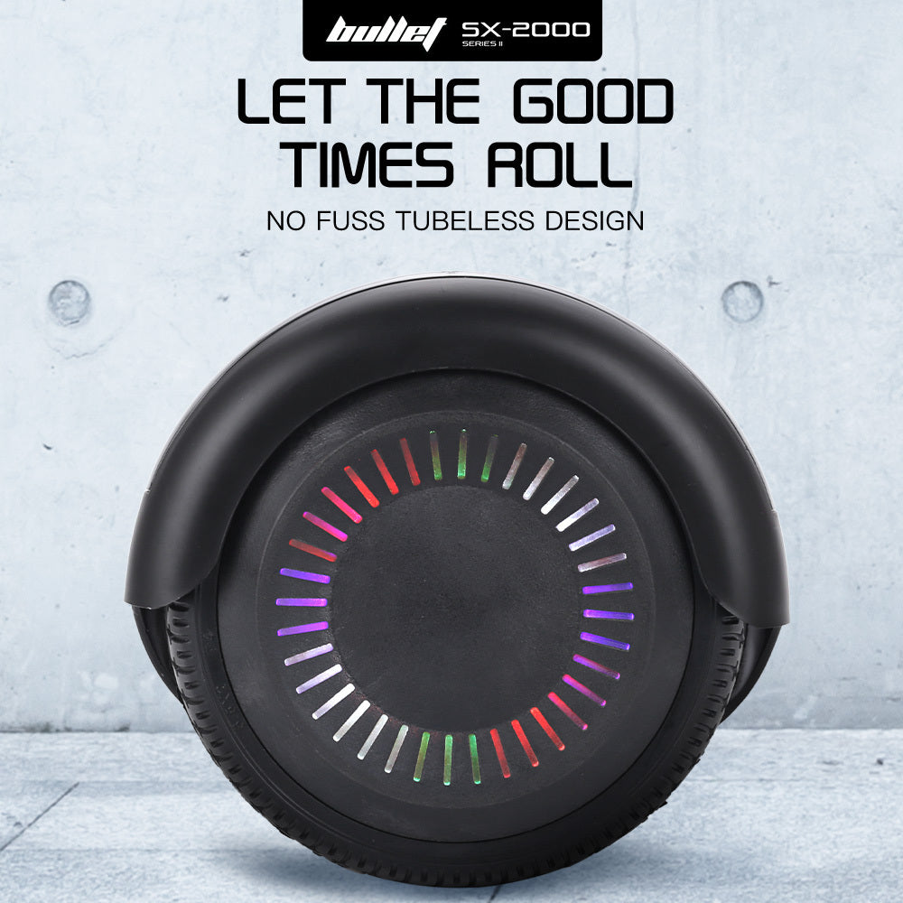 Hoverboards: BULLET SX-2000 Hoverboard Scooter, 500W Brushless, UL Certified, AU Compliant, Superior Self Balancing System, LED Lights, Black