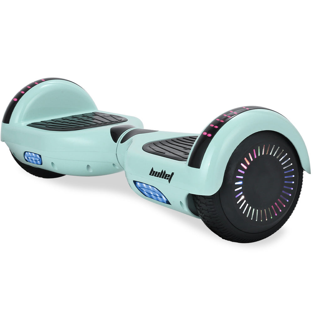 Hoverboards: BULLET SX-2000 Hoverboard Scooter, 500W Brushless, UL Certified, AU Compliant, Superior Self Balancing System, LED Lights, Mint Green