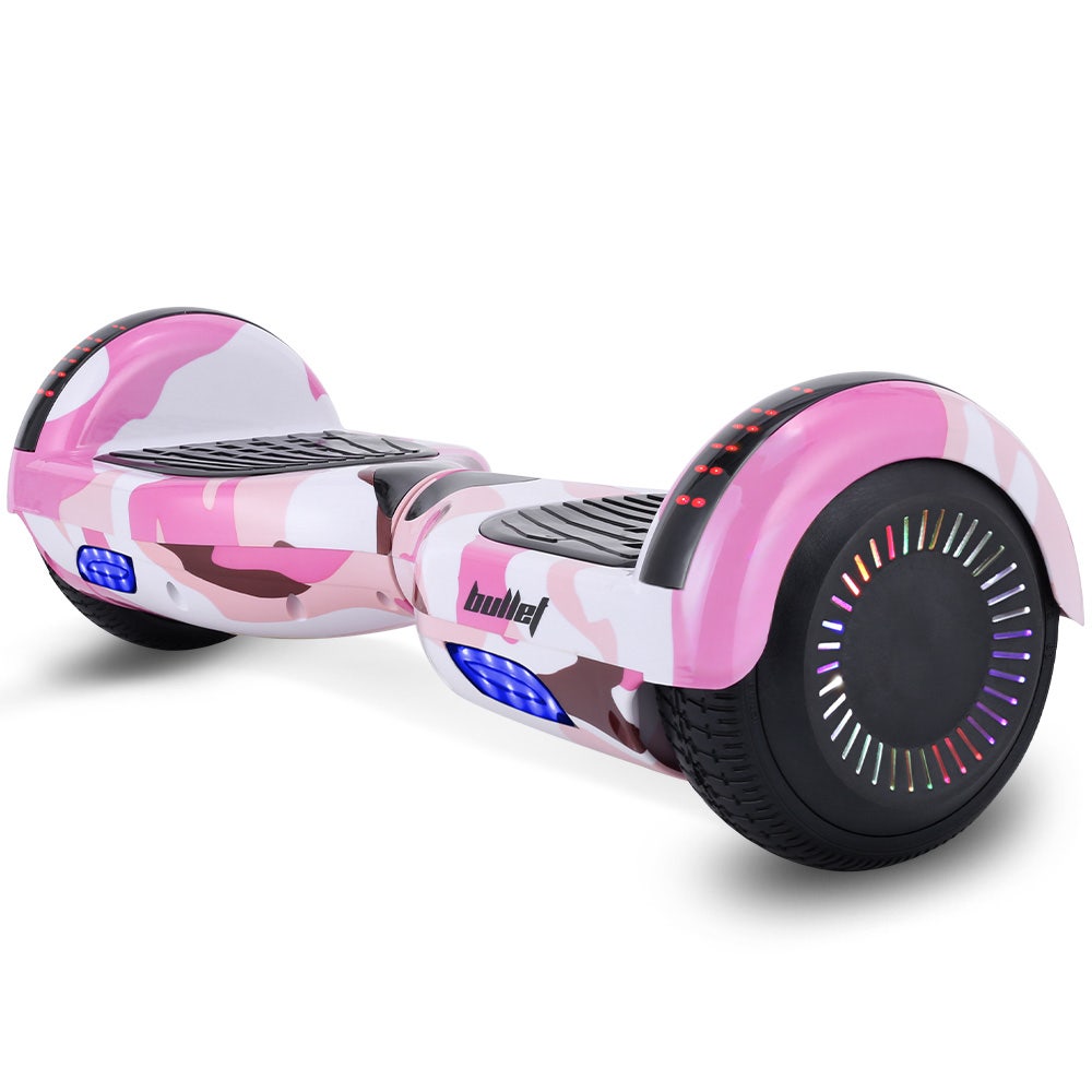 Hoverboards: BULLET SX-2000 Hoverboard Scooter, 500W Brushless, UL Certified, AU Compliant, Superior Self Balancing System, LED Lights, Pink Camo