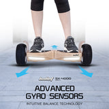 Hoverboards: BULLET SX-4000 Hoverboard Scooter, 700W Brushless, UL Certified, AU Compliant, 8.5" Wheels, Superior Self Balancing System, LED Lights, Carry Bag, Bronze