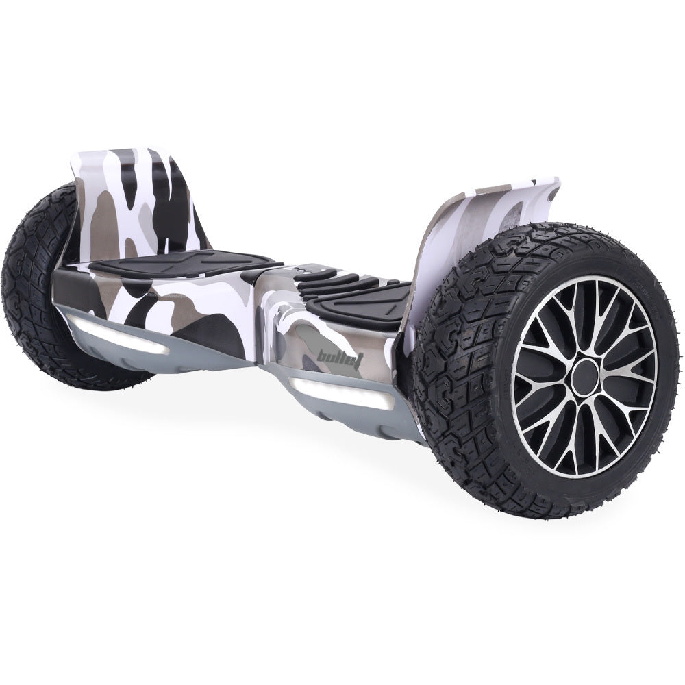 Hoverboards: BULLET SX-4000 Hoverboard Scooter, 700W Brushless, UL Certified, AU Compliant, 8.5" Wheels, Superior Self Balancing System, LED Lights, Carry Bag, Camo