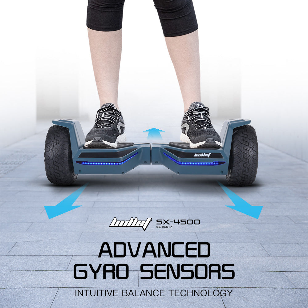 Hoverboards: BULLET SX-4500 Hoverboard Scooter, 700W Brushless, UL Certified, AU Compliant, 8.5" Wheels, Superior Self Balancing System, LED Lights, Carry Bag, Navy Blue