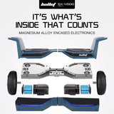 Hoverboards: BULLET SX-4500 Hoverboard Scooter, 700W Brushless, UL Certified, AU Compliant, 8.5" Wheels, Superior Self Balancing System, LED Lights, Carry Bag, Navy Blue