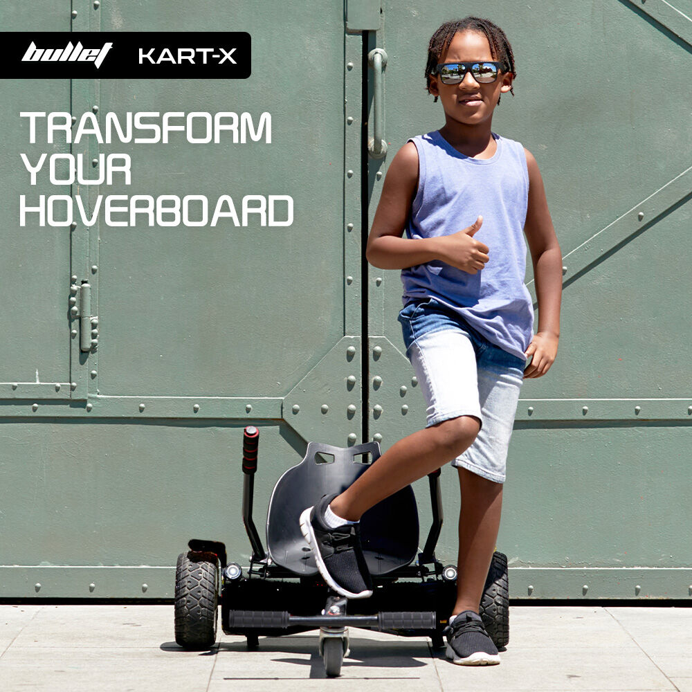Hoverboards: BULLET KART-X Hoverboard Seat Attachment, for 6.5" 8" 10" models, Adjustable Length Frame