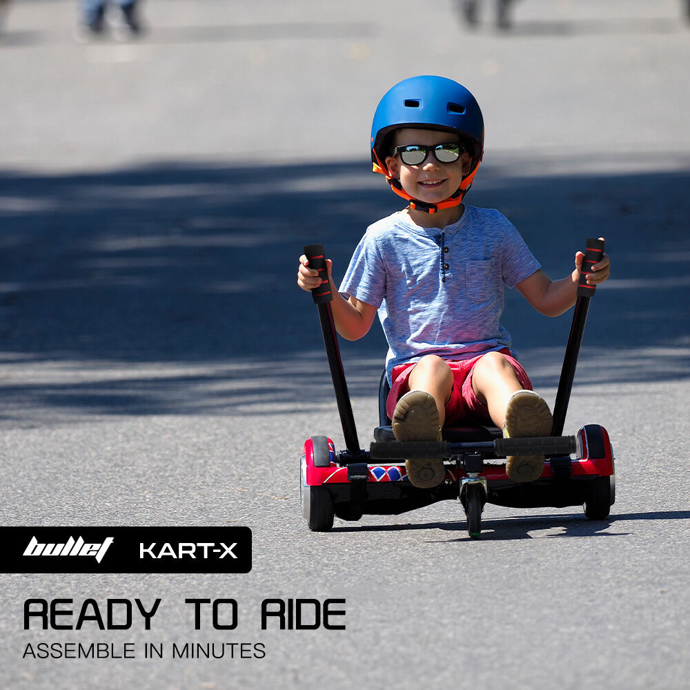 Hoverboards: BULLET KART-X Hoverboard Seat Attachment, for 6.5" 8" 10" models, Adjustable Length Frame