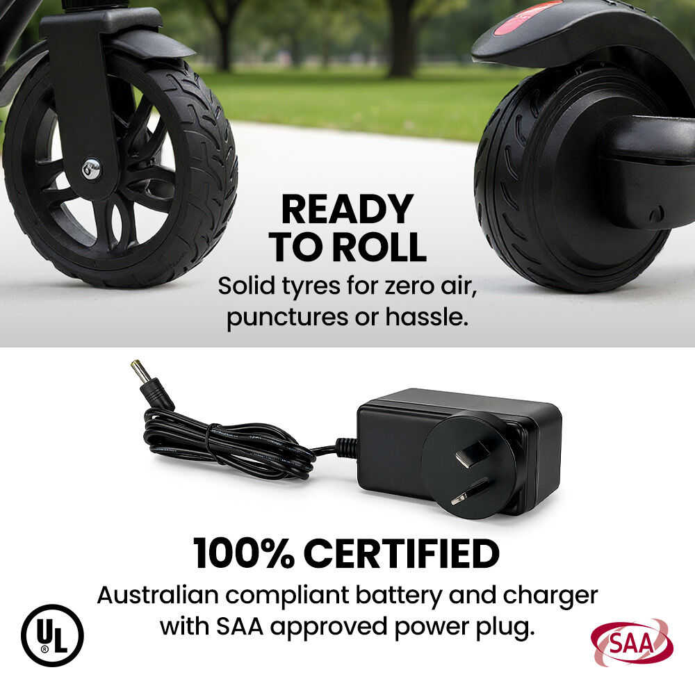 Bikes & Scooters: ALPHA Edge Electric Scooter Kids/Teens, 16km/h Max, Adjustable Height, UL Certified, AU Compliant, Dual Brakes, Bluetooth Music, LED, Pink