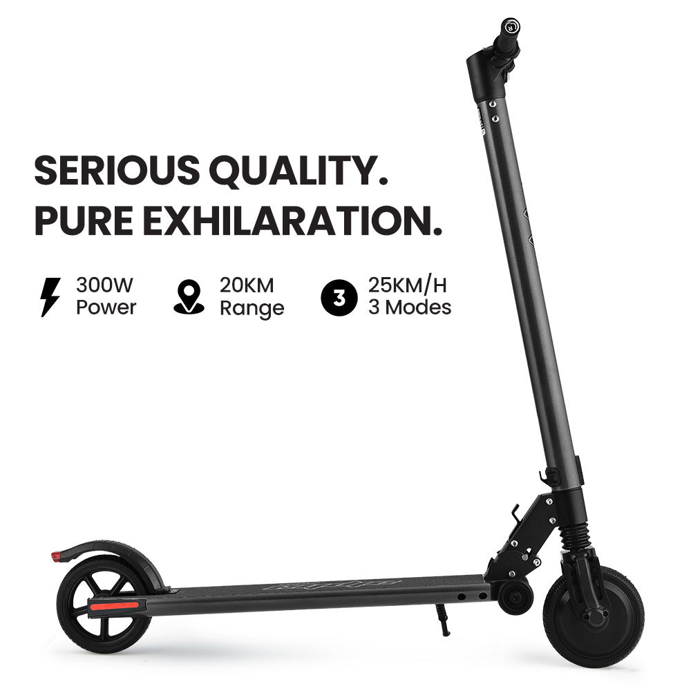 Electric Scooters: ALPHA Peak 300W 10Ah Electric Scooter, Suspension, for Adults or Teens, Black