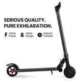 Electric Scooters: ALPHA Peak 300W 10Ah Electric Scooter, Suspension, for Adults or Teens, Black