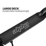 Electric Scooters: ALPHA Peak 300W 10Ah Electric Scooter, Suspension, for Adults or Teens, Black