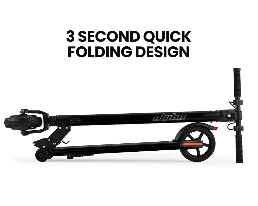 Electric Scooters: ALPHA Peak 300W 10Ah Electric Scooter, Suspension, for Adults or Teens, Black
