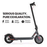 Electric Scooters: ALPHA Urban 8 Electric Scooter, Suspension, 25km Range, 8.5-Inch Wheels, Brushless Motor, Motorised Commuter eScooter for Adults, Grey