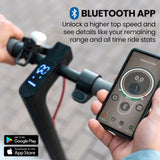 Electric Scooters: ALPHA Urban 10 Electric Scooter, 35km/h, Suspension, 35km Range, 10-Inch Wheels, Brushless Motor, Free APP, Motorised Commuter eScooter for Adults, Grey