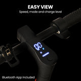 Electric Scooters: ALPHA Urban 10 Electric Scooter, 35km/h, Suspension, 35km Range, 10-Inch Wheels, Brushless Motor, Free APP, Motorised Commuter eScooter for Adults, Grey
