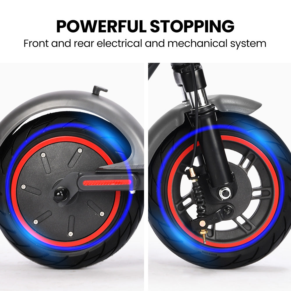 ALPHA Urban 10 Electric Scooter, AU Compliant, 35km/h, Suspension, 35km Range, 10-Inch Wheels, Brushless Motor, Free APP, Motorised Commuter eScooter for Adults, Grey