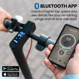 Electric Scooters: ALPHA Urban 10 Electric Scooter, 35km/h, Suspension, 35km Range, 10-Inch Wheels, Brushless Motor, Free APP, Motorised Commuter eScooter for Adults, Black