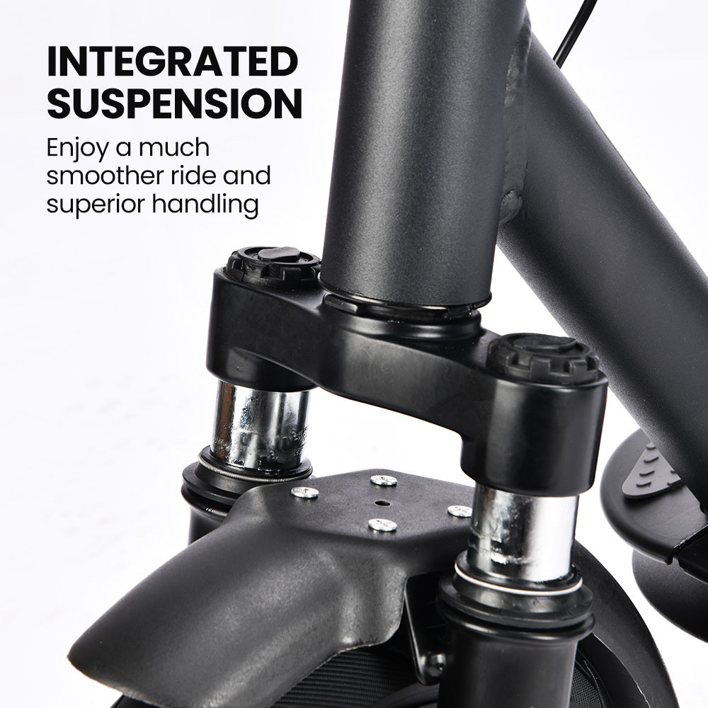 Electric Scooters: ALPHA Urban 10 Electric Scooter, 35km/h, Suspension, 35km Range, 10-Inch Wheels, Brushless Motor, Free APP, Motorised Commuter eScooter for Adults, Black